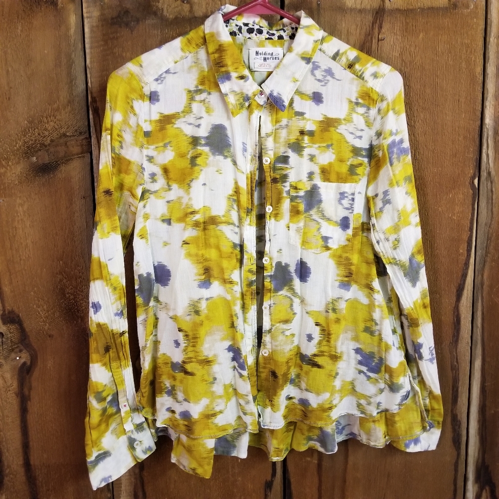 Anthropologie Holding Horses Arabel Button Down